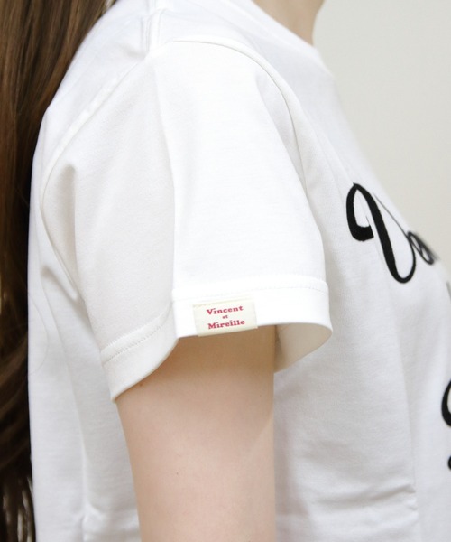 STEPS(ステップス)の「VINCENT ET MIREILLE/ヴァンソン エ ミレイユ ショートスリーブプリントTEE SHORT SLEEVE PRINTED TEE(Tシャツ/カットソー・レディース・ブラック系その他/ホワイト系その他/ブラック/ホワイト・FREE)」の16枚目の写真