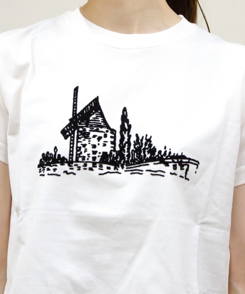 STEPS(ステップス)の「VINCENT ET MIREILLE/ヴァンソン エ ミレイユ ショートスリーブプリントTEE SHORT SLEEVE PRINTED TEE(Tシャツ/カットソー・レディース・ブラック系その他/ホワイト系その他/ブラック/ホワイト・FREE)」の20枚目の写真