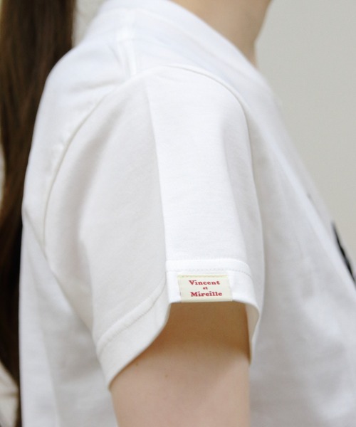 STEPS(ステップス)の「VINCENT ET MIREILLE/ヴァンソン エ ミレイユ ショートスリーブプリントTEE SHORT SLEEVE PRINTED TEE(Tシャツ/カットソー・レディース・ブラック系その他/ホワイト系その他/ブラック/ホワイト・FREE)」の22枚目の写真