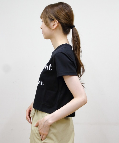 STEPS(ステップス)の「VINCENT ET MIREILLE/ヴァンソン エ ミレイユ ショートスリーブプリントTEE SHORT SLEEVE PRINTED TEE(Tシャツ/カットソー・レディース・ブラック系その他/ホワイト系その他/ブラック/ホワイト・FREE)」の6枚目の写真