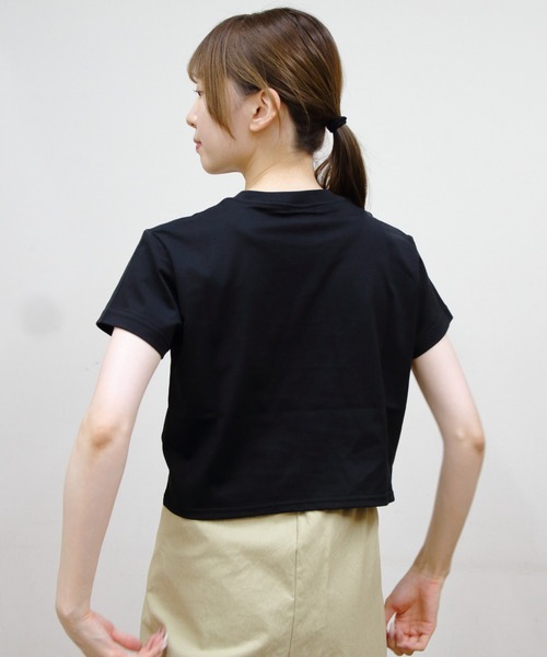 STEPS(ステップス)の「VINCENT ET MIREILLE/ヴァンソン エ ミレイユ ショートスリーブプリントTEE SHORT SLEEVE PRINTED TEE(Tシャツ/カットソー・レディース・ブラック系その他/ホワイト系その他/ブラック/ホワイト・FREE)」の7枚目の写真