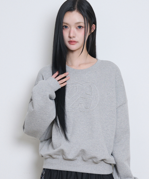 ILLIGO(イリゴ)の「129ロゴパッチバルーンマンツーマンメランジ(スウェット・レディース・その他・SMALL/MEDIUM)」の1枚目の写真