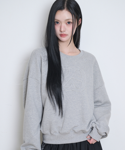 ILLIGO(イリゴ)の「129ロゴパッチバルーンマンツーマンメランジ(スウェット・レディース・その他・SMALL/MEDIUM)」の2枚目の写真