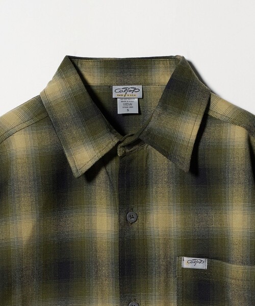 Cal Top(キャルトップ)の「<CalTop>オンブレ チェック ショートスリーブ シャツ(シャツ/ブラウス・メンズ・オリーブ/ネイビー/ライトグレー・S/M)」の6枚目の写真