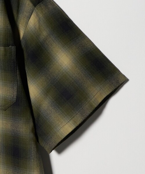 Cal Top(キャルトップ)の「<CalTop>オンブレ チェック ショートスリーブ シャツ(シャツ/ブラウス・メンズ・オリーブ/ネイビー/ライトグレー・S/M)」の5枚目の写真