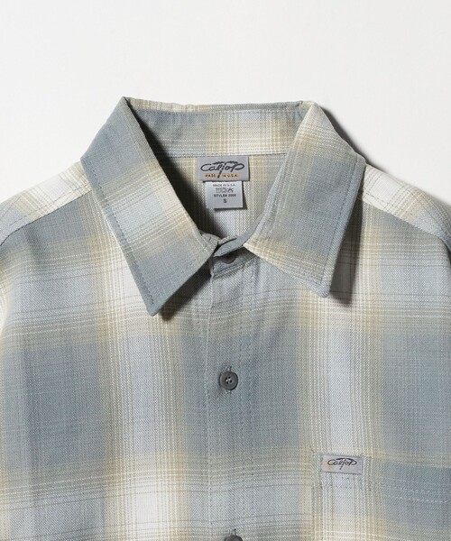 Cal Top(キャルトップ)の「<CalTop>オンブレ チェック ショートスリーブ シャツ(シャツ/ブラウス・メンズ・オリーブ/ネイビー/ライトグレー・S/M)」の15枚目の写真