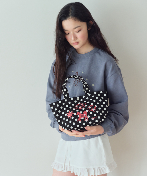 HOMEBODY THINGS(ホームバディ ティングズ)の「Homebody Mini Classic Dot Bag (BLACK)(エコバッグ/サブバッグ・レディース・その他・F)」の3枚目の写真