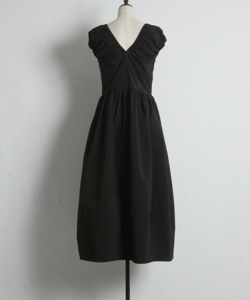 &. NOSTALGIA(アンドドットノスタルジア)の「RUCHED SLIM-RINE DRESS(ワンピース・レディース・ブラック・M)」の12枚目の写真