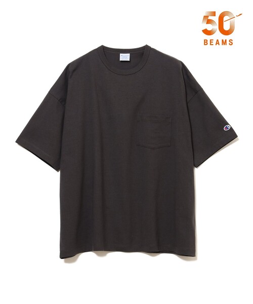 Champion(チャンピオン)の「【別注】Champion by MIN-NANO / ポケット Tシャツ(Tシャツ/カットソー・メンズ・ピンク/ナチュラル/ブラック系その他4・SMALL/MEDIUM/LARGE/X-LARGE/XX-LARGE/XXX-LARGE)」の2枚目の写真