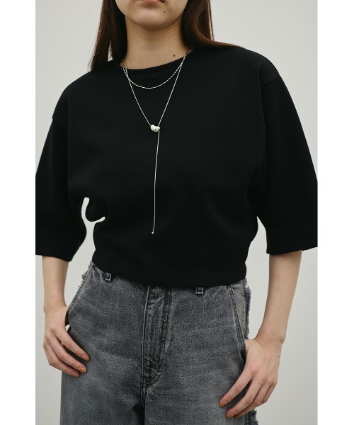 STYLEMIXER（スタイルミキサー）の「ダンボールカットフォルムトップ（Tシャツ/カットソー・レディース・グレー/ホワイト/ブラック・FREE）」の3枚目の写真