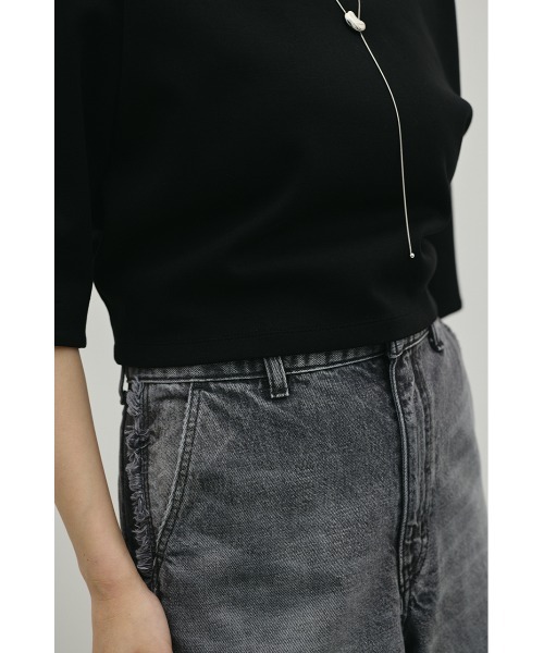 STYLEMIXER（スタイルミキサー）の「ダンボールカットフォルムトップ（Tシャツ/カットソー・レディース・グレー/ホワイト/ブラック・FREE）」の17枚目の写真