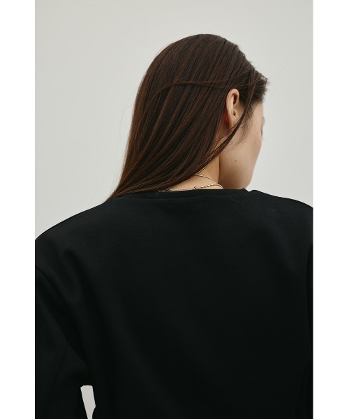 STYLEMIXER（スタイルミキサー）の「ダンボールカットフォルムトップ（Tシャツ/カットソー・レディース・グレー/ホワイト/ブラック・FREE）」の18枚目の写真