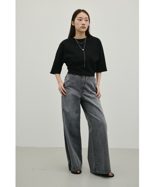 STYLEMIXER（スタイルミキサー）の「ダンボールカットフォルムトップ（Tシャツ/カットソー・レディース・グレー/ホワイト/ブラック・FREE）」の10枚目の写真