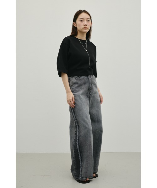 STYLEMIXER（スタイルミキサー）の「ダンボールカットフォルムトップ（Tシャツ/カットソー・レディース・グレー/ホワイト/ブラック・FREE）」の11枚目の写真