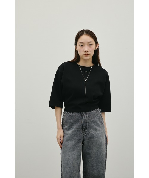 STYLEMIXER（スタイルミキサー）の「ダンボールカットフォルムトップ（Tシャツ/カットソー・レディース・グレー/ホワイト/ブラック・FREE）」の12枚目の写真