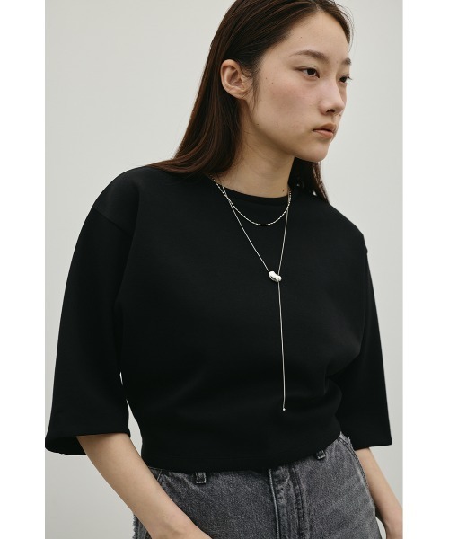 STYLEMIXER（スタイルミキサー）の「ダンボールカットフォルムトップ（Tシャツ/カットソー・レディース・グレー/ホワイト/ブラック・FREE）」の14枚目の写真