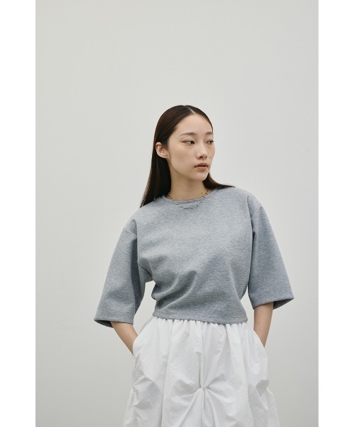 STYLEMIXER（スタイルミキサー）の「ダンボールカットフォルムトップ（Tシャツ/カットソー・レディース・グレー/ホワイト/ブラック・FREE）」の21枚目の写真