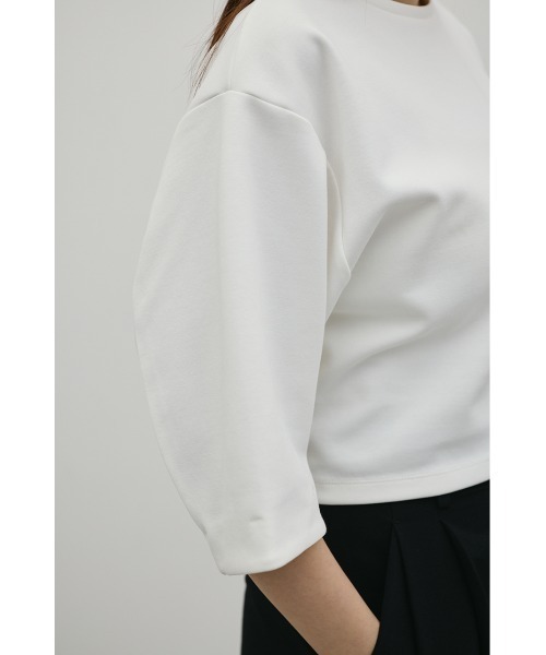 STYLEMIXER（スタイルミキサー）の「ダンボールカットフォルムトップ（Tシャツ/カットソー・レディース・グレー/ホワイト/ブラック・FREE）」の5枚目の写真