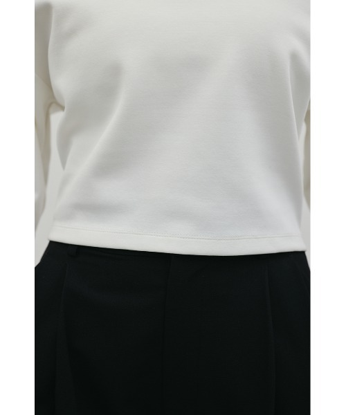 STYLEMIXER（スタイルミキサー）の「ダンボールカットフォルムトップ（Tシャツ/カットソー・レディース・グレー/ホワイト/ブラック・FREE）」の6枚目の写真