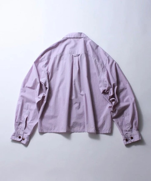 soe（ソーイ）の「Garment Dyed Short Cut Shirt（シャツ/ブラウス・メンズ・ピンク・1/2）」の2枚目の写真