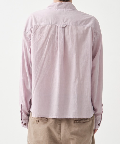 soe（ソーイ）の「Garment Dyed Short Cut Shirt（シャツ/ブラウス・メンズ・ピンク・1/2）」の5枚目の写真