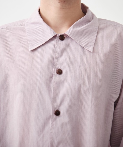 soe（ソーイ）の「Garment Dyed Short Cut Shirt（シャツ/ブラウス・メンズ・ピンク・1/2）」の6枚目の写真