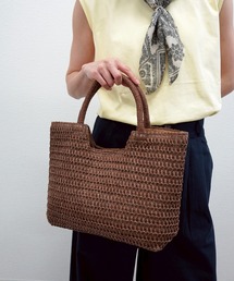 gossara（ゴサラ）の「ハンドルペーパーミニトート（かごバッグ）」