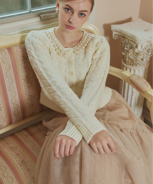 ORGUE(オルグ)の「Volume Tulle Skirt/ボリュームチュールスカート(スカート・レディース・グレー/ブラック/ベージュ・SMALL/MEDIUM)」の13枚目の写真