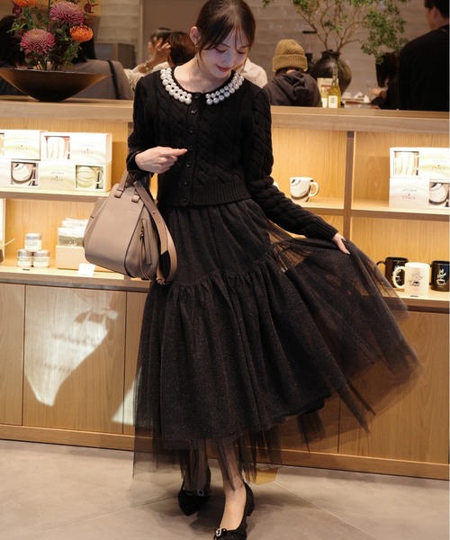 ORGUE(オルグ)の「Volume Tulle Skirt/ボリュームチュールスカート(スカート・レディース・グレー/ブラック/ベージュ・SMALL/MEDIUM)」の20枚目の写真