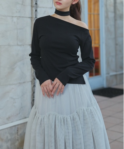 ORGUE(オルグ)の「Volume Tulle Skirt/ボリュームチュールスカート(スカート・レディース・グレー/ブラック/ベージュ・SMALL/MEDIUM)」の9枚目の写真