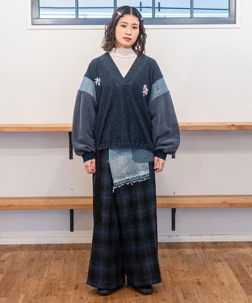 masterkey（マスターキー）の「mp15028- CLOAK-PT ラップワイドパンツ(MK27A-P-14)（その他パンツ・メンズ・ブルー/ブラック・FREE）」の19枚目の写真