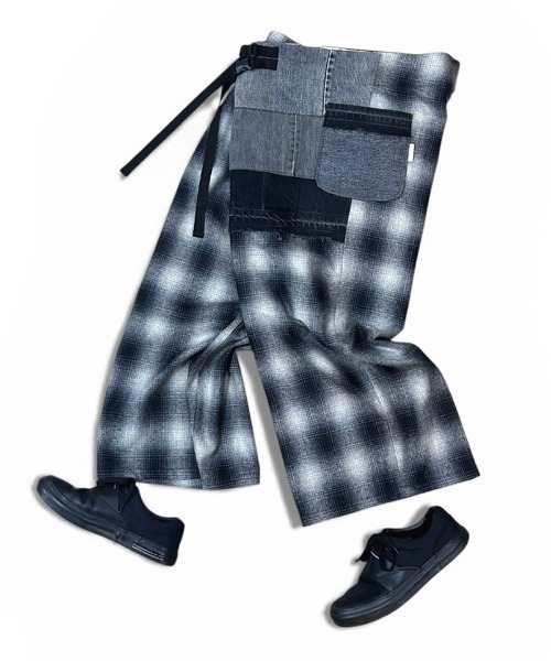 masterkey（マスターキー）の「mp15028- CLOAK-PT ラップワイドパンツ(MK27A-P-14)（その他パンツ・メンズ・ブルー/ブラック・FREE）」の5枚目の写真