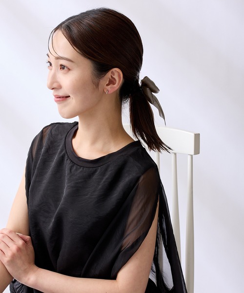 CALIN STANDARD(カリンスタンダード)の「◆金属アレルギー対応◆◆made in japan◆【痛くない】【落ちにくい】【ストレスフリーな着け心地】ストーンライン ミニループフィットイヤリング(イヤリング・レディース・ピンクゴールド/ゴールド/シルバー・FREE)」の8枚目の写真