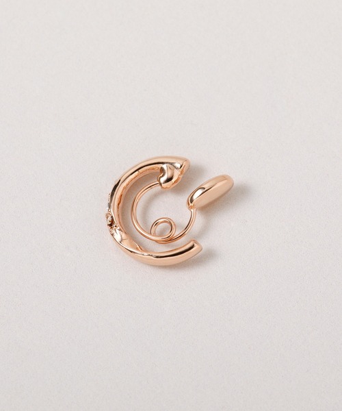 CALIN STANDARD(カリンスタンダード)の「◆金属アレルギー対応◆◆made in japan◆【痛くない】【落ちにくい】【ストレスフリーな着け心地】ストーンライン ミニループフィットイヤリング(イヤリング・レディース・ピンクゴールド/ゴールド/シルバー・FREE)」の16枚目の写真
