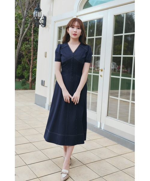 Nerea Denim Dress（ワンピース）｜Her lip to（ハーリップトゥー）の