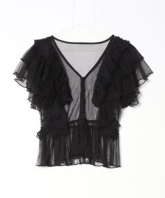 VIVIANO/ヴィヴィアーノ】Swell Tulle Sweat Shirt/チュールスウェット