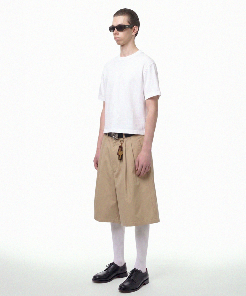 PRINOAR(プリノア)の「セミクロップ半袖Tシャツ - ホワイト(Tシャツ/カットソー・レディース・ホワイト・SMALL/MEDIUM/LARGE)」の8枚目の写真