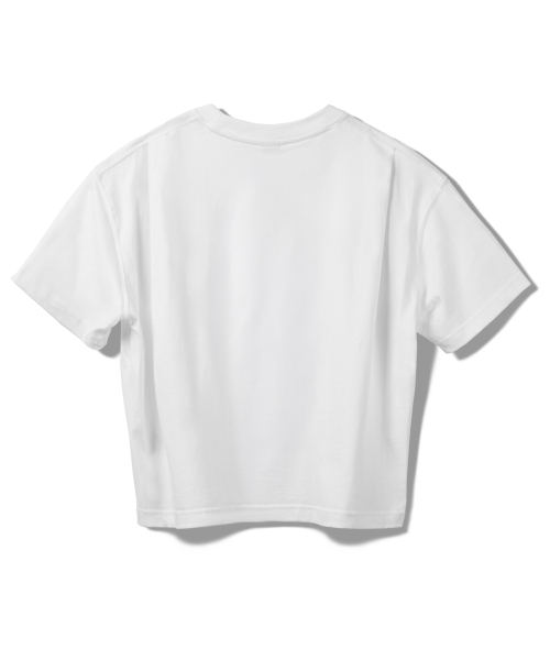 PRINOAR(プリノア)の「セミクロップ半袖Tシャツ - ホワイト(Tシャツ/カットソー・レディース・ホワイト・SMALL/MEDIUM/LARGE)」の12枚目の写真