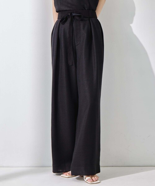 STUDIOUS(ステュディオス)の「【STUDIOUS/ステュディオス】Washable Mesh Relax Trousers/ウォッシャブルメッシュリラックストラウザー(スラックス・レディース・アイボリー/マルチ/ブラック・1/2)」の21枚目の写真
