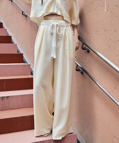 STUDIOUS/ステュディオス】Washable Mesh Relax Trousers