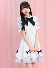 Secret Honey（シークレットハニー）の「半袖エプロン切替ワンピース（ワンピース）」