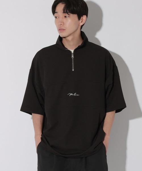 LAKOLE(ラコレ)の「フクレハーフZIPT / 820348(Tシャツ/カットソー・メンズ・ホワイト/ブルー/ブラック/ベージュ・MEDIUM/LARGE)」の19枚目の写真
