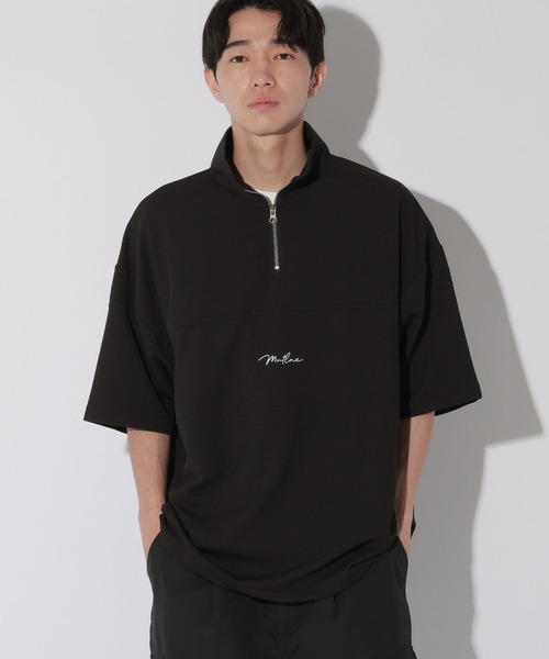 LAKOLE(ラコレ)の「フクレハーフZIPT / 820348(Tシャツ/カットソー・メンズ・ホワイト/ブルー/ブラック/ベージュ・MEDIUM/LARGE)」の7枚目の写真