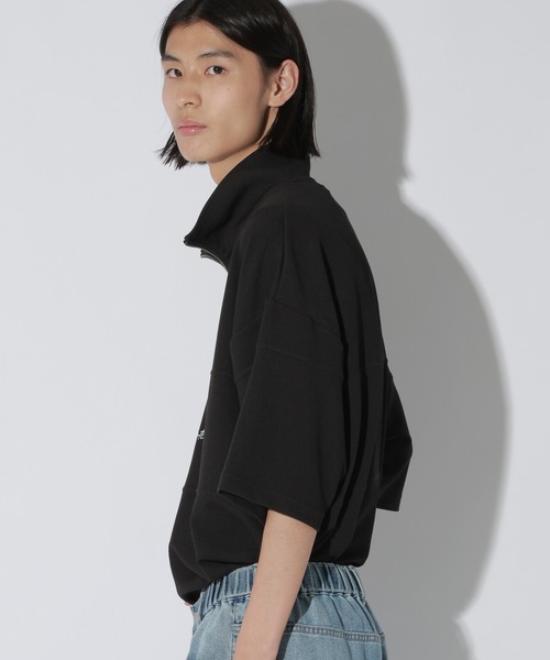 LAKOLE(ラコレ)の「フクレハーフZIPT / 820348(Tシャツ/カットソー・メンズ・ホワイト/ブルー/ブラック/ベージュ・MEDIUM/LARGE)」の6枚目の写真