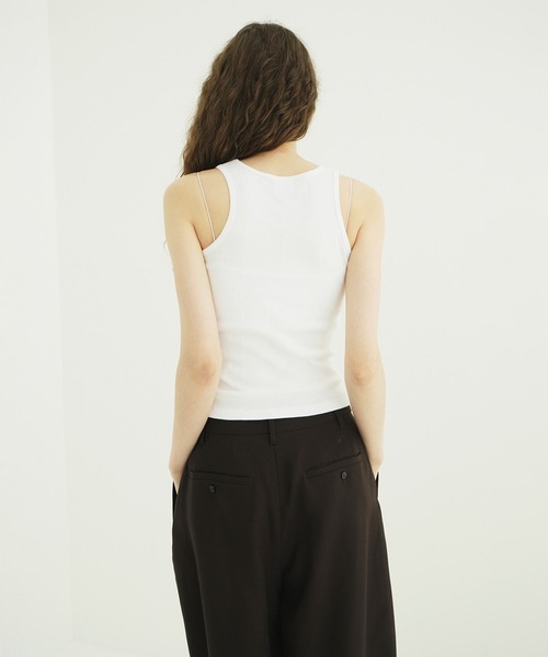 CLANE(クラネ)の「CLANE×Robert P. Miller PACK TANK(タンクトップ・レディース・ホワイト系その他・1/2)」の3枚目の写真
