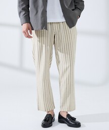 ABAHOUSE GRAY | 【リネンブレンド】ストライプ イージーパンツ(その他パンツ)