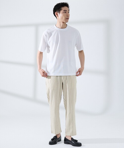 ABAHOUSE GRAY（アバハウスグレイ）の「【リネンブレンド】ストライプ イージーパンツ（その他パンツ・メンズ・オフホワイト/カーキ/ブラウン・46/48/50）」の13枚目の写真