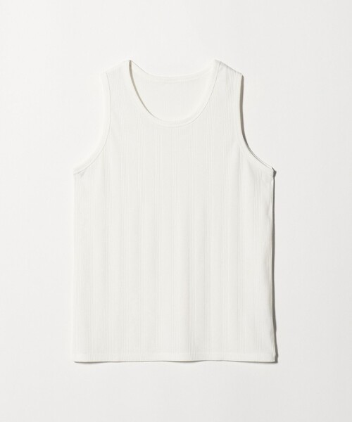 A DAY IN THE LIFE UNITED ARROWS(アデイインザライフユナイテッドアローズ)の「テレコ タンクトップ<A DAY IN THE LIFE>(Tシャツ/カットソー・メンズ・ブラック/ホワイト・L/M)」の1枚目の写真