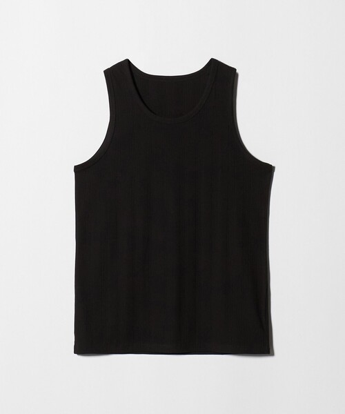 A DAY IN THE LIFE UNITED ARROWS(アデイインザライフユナイテッドアローズ)の「テレコ タンクトップ<A DAY IN THE LIFE>(Tシャツ/カットソー・メンズ・ブラック/ホワイト・L/M)」の2枚目の写真