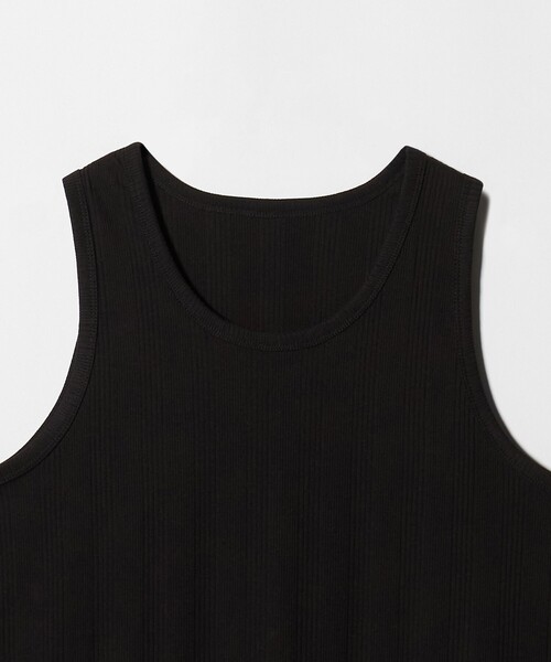 A DAY IN THE LIFE UNITED ARROWS(アデイインザライフユナイテッドアローズ)の「テレコ タンクトップ<A DAY IN THE LIFE>(Tシャツ/カットソー・メンズ・ブラック/ホワイト・L/M)」の4枚目の写真